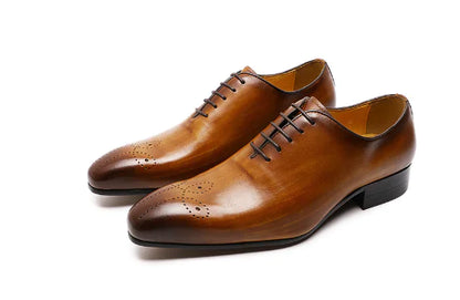 Zapatos de Cuero Liso Oxford | MenteCaballero