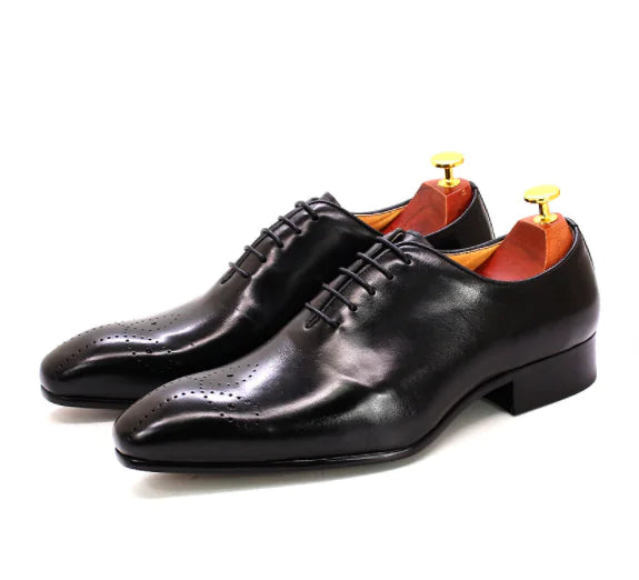 Zapatos de Cuero Liso Oxford | MenteCaballero