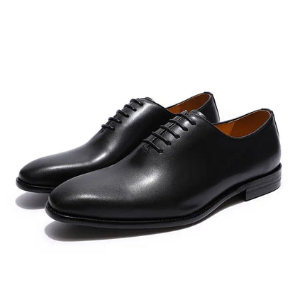 Zapatos de Cuero Liso Oxford | MenteCaballero