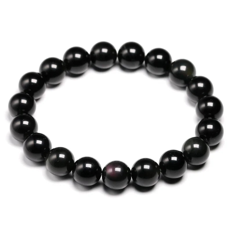 Pulsera Negra Obsidiana | MenteCaballero