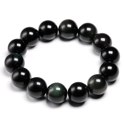 Pulsera Negra Obsidiana | MenteCaballero