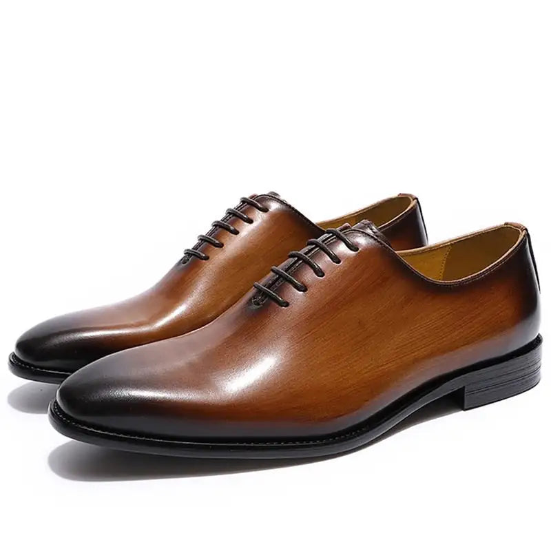 Zapatos de Cuero Liso Oxford | MenteCaballero