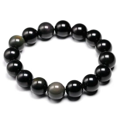 Pulsera Negra Obsidiana | MenteCaballero