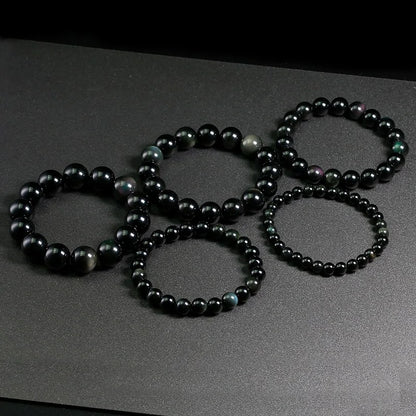 Pulsera Negra Obsidiana | MenteCaballero