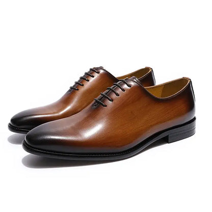 Zapatos de Cuero Liso Oxford | MenteCaballero